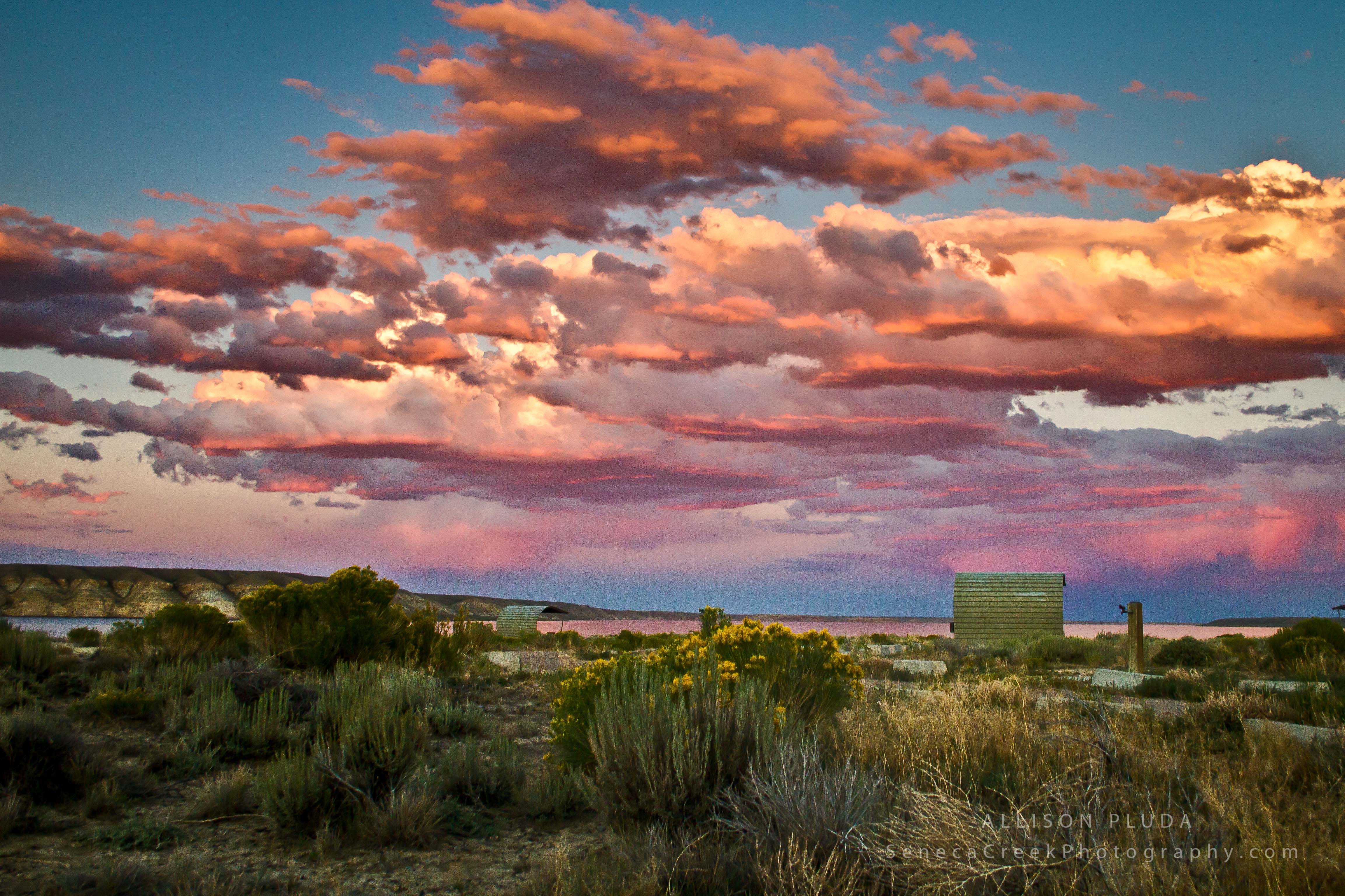 Sunset from Fontenelle Reservoir, La Barge, Wyoming