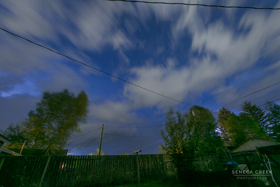 Clouds and Stars from the Backyard