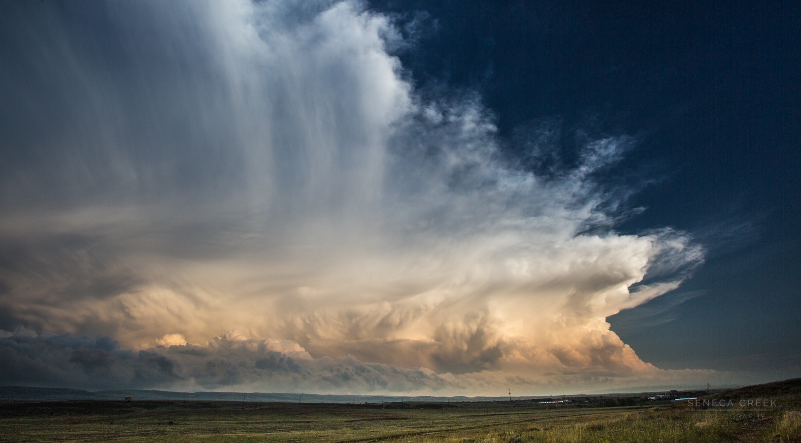 When supercell storm clouds form over your house