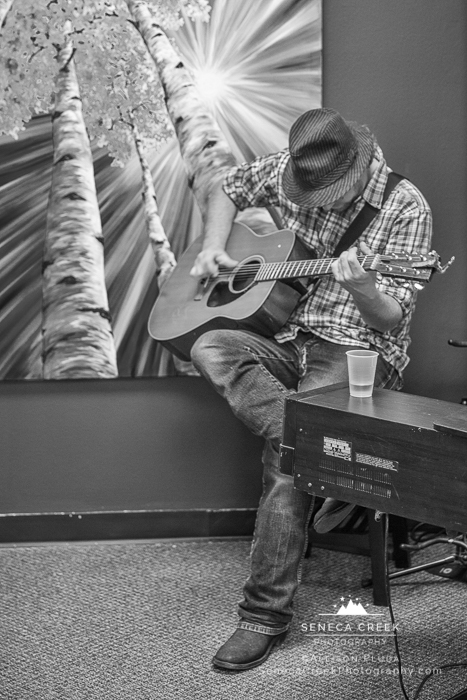 SenecaCreekPhotography.com by Allison Pluda | 2016 Laramie, Wyoming Pop-Up Art Walk at the Studio | Live Music by Timothy John and the Cluster Plucks | Featured Paintings by Melinda Cummings -