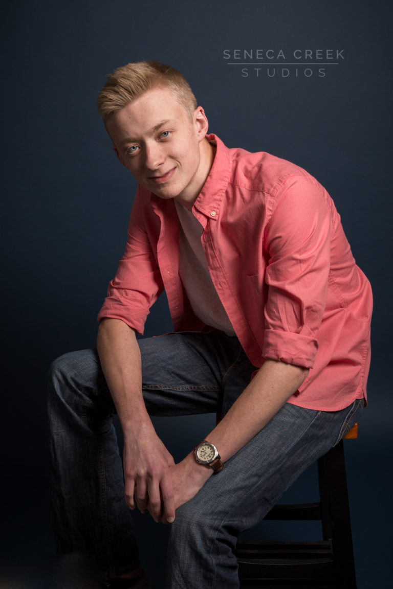 Will’s High School Senior Studio Portrait Session in Laramie, Wyoming